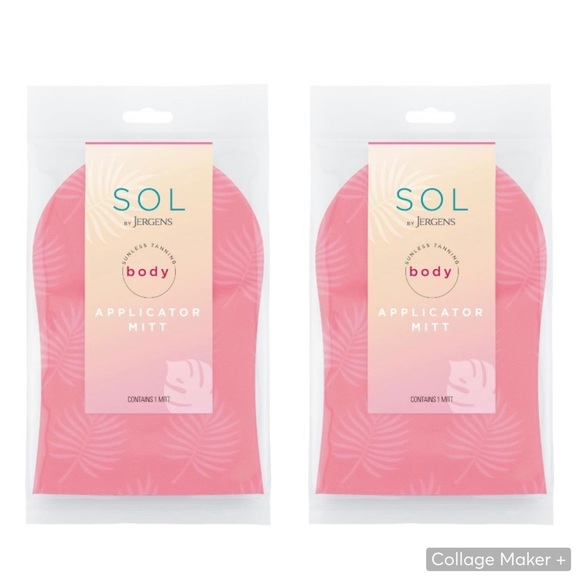 SOL by Jergens Sunless Tanning Applicator Mitts (2), Self Tanning Body Gloves - Picture 1 of 7